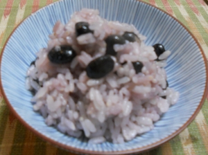 赤飯のような黒豆ご飯