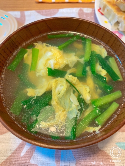 超簡単❤韓国ニラ卵スープ