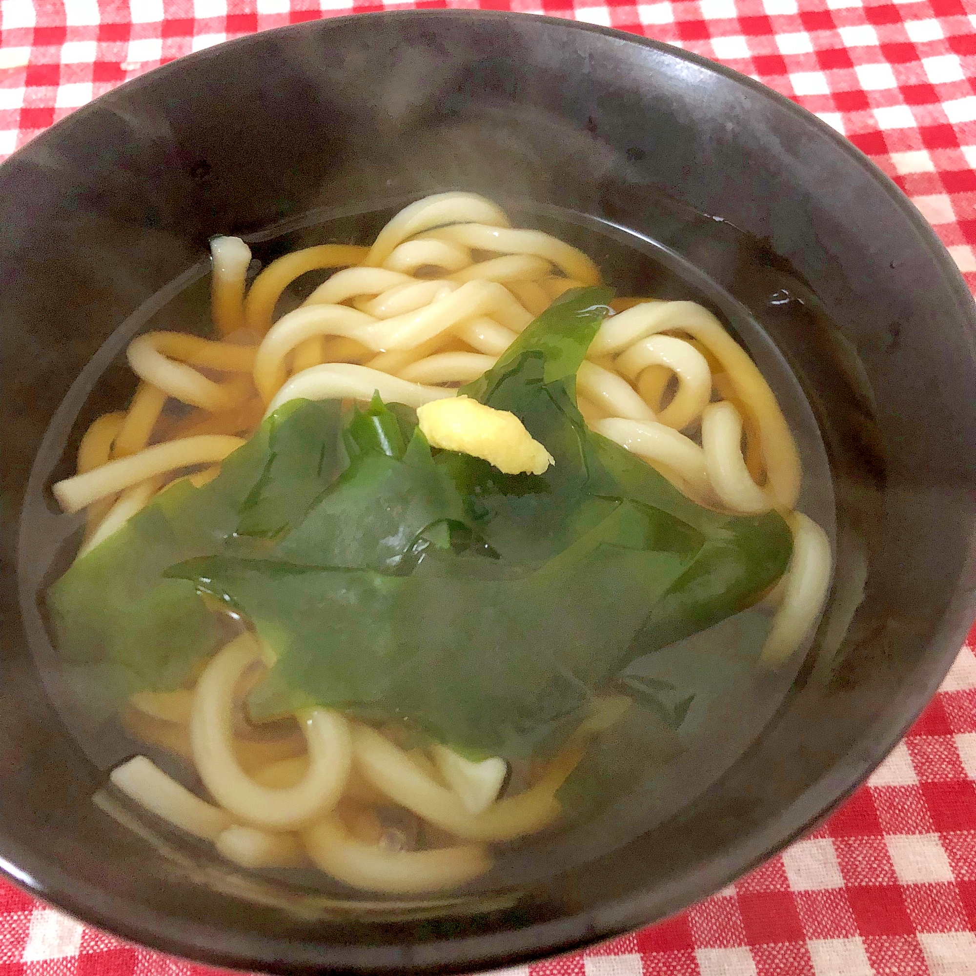 わかめと生姜のうどん☆