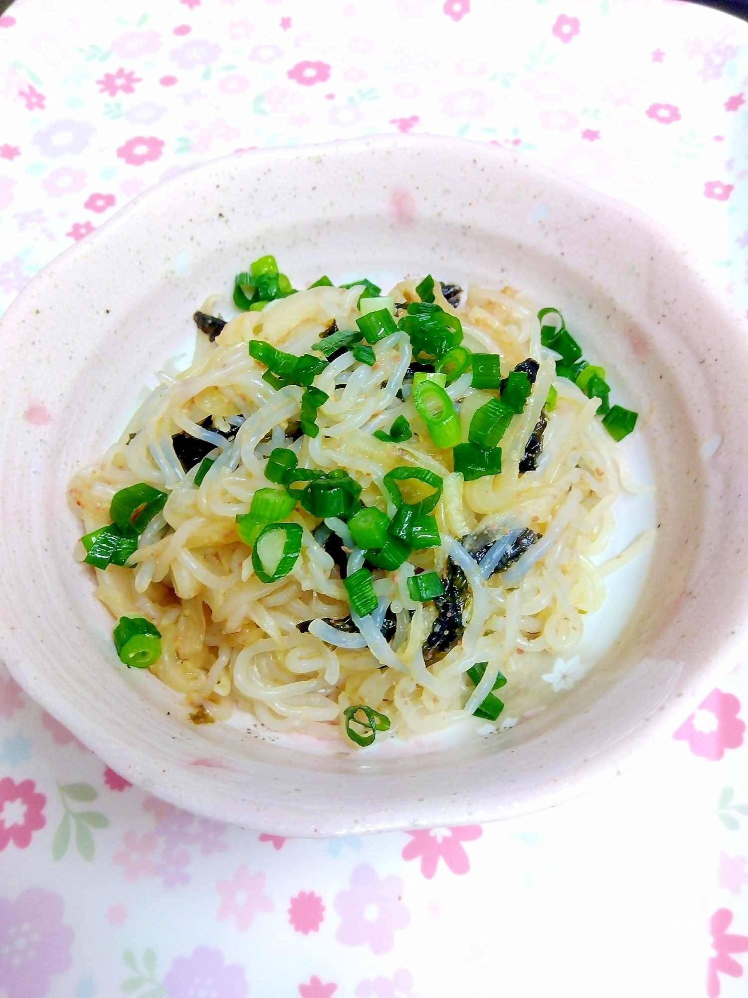 簡単Ver!白滝の明太子炒め++