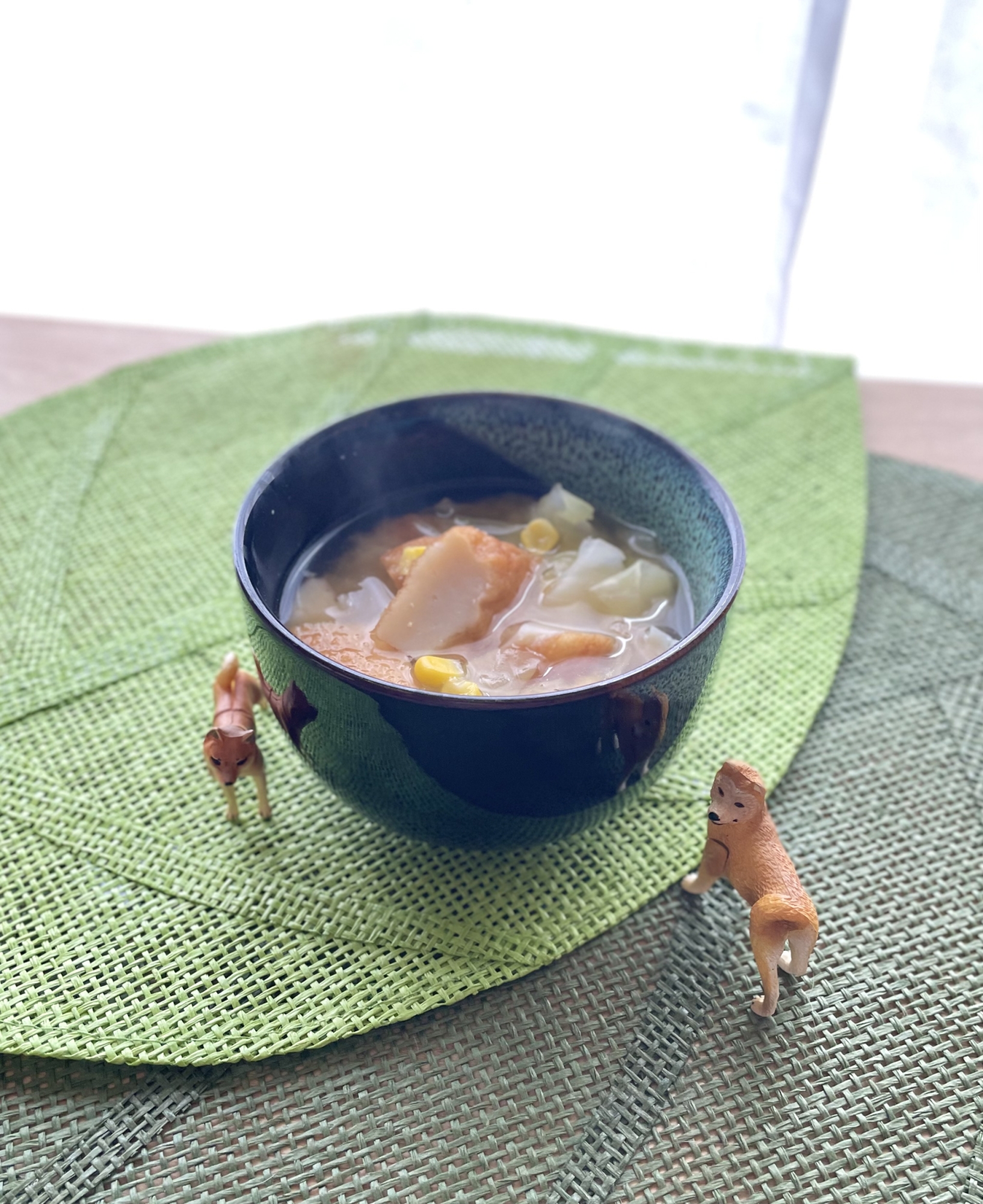 さつま揚げとキャベツの…旨味たっぷり味噌汁♡