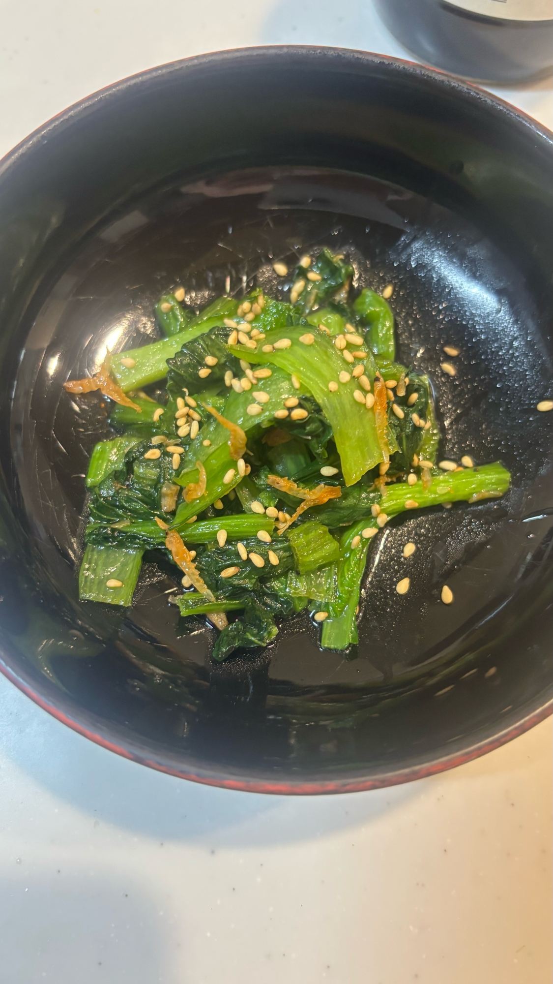 鉄☆カルシウム☆小松菜と干しエビの醤油炒め