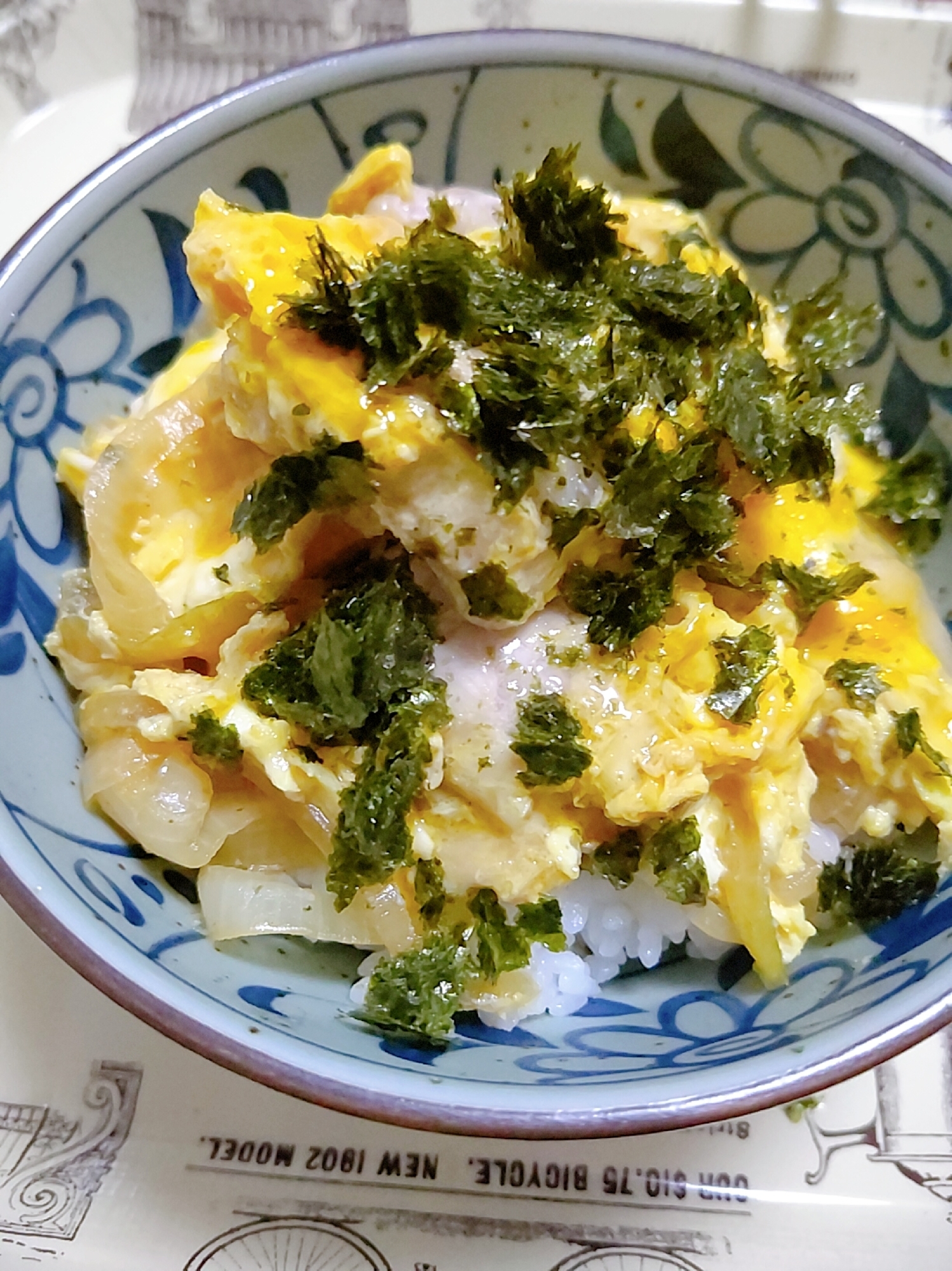 レンジで作る親子丼