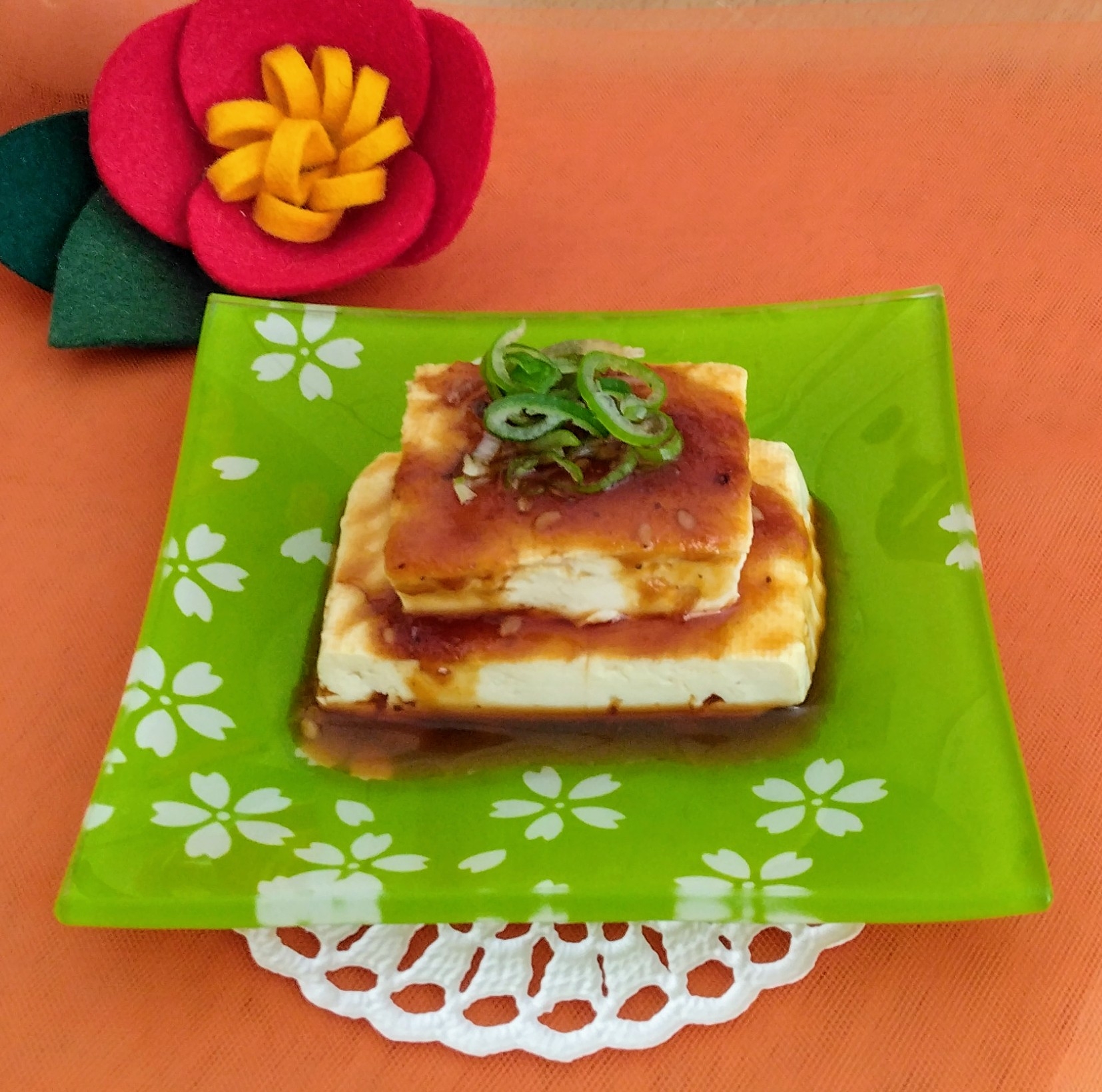 ✨焼肉のタレでスタミナ冷や奴✨健康 簡単 豆腐料理