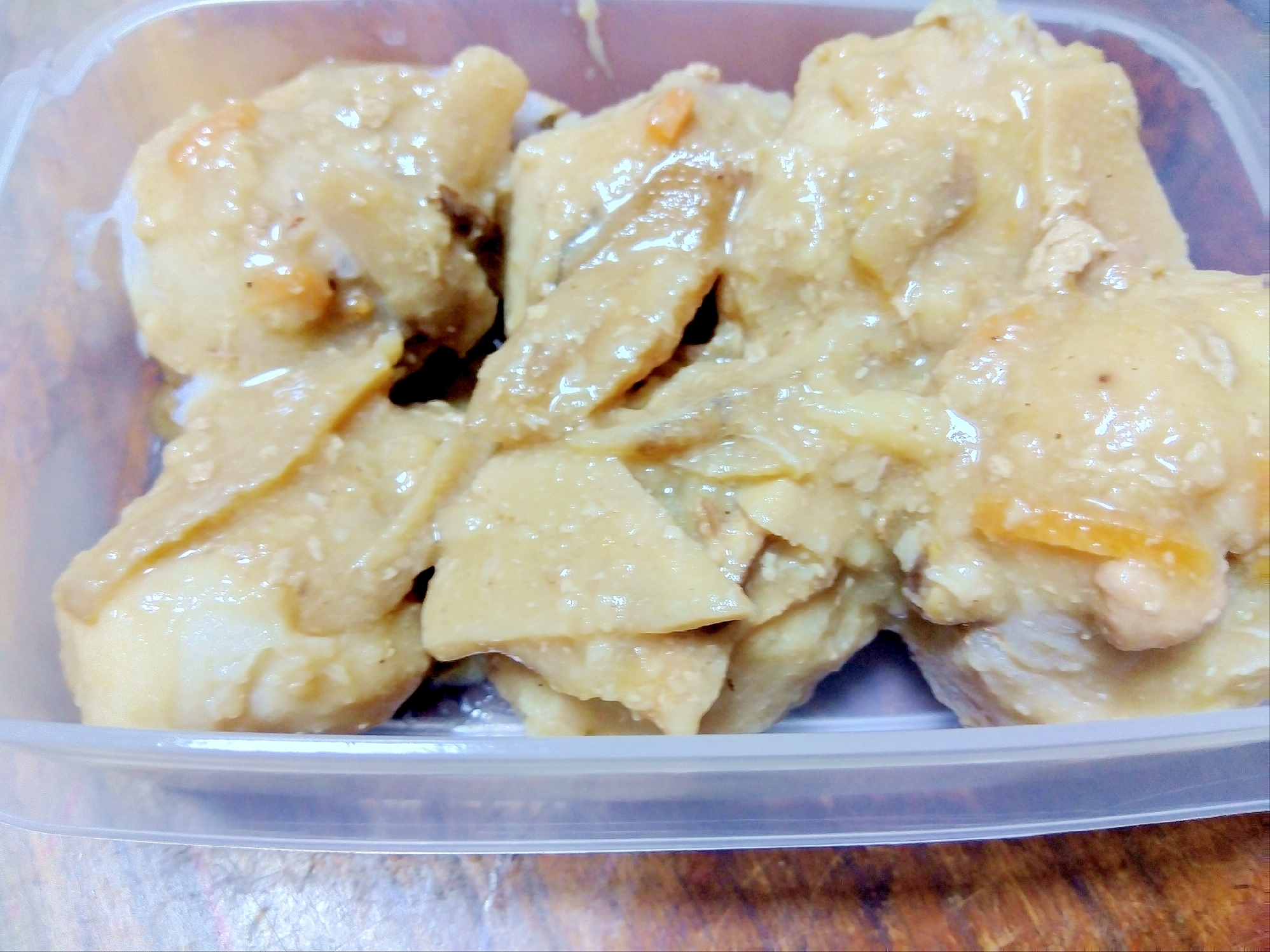 炊飯器で✿里芋&筍の味噌煮込み