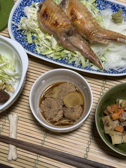 おつまみに今が旬の鰆の真子の煮付け