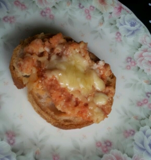 ケチャップ＆チーズの卯の花フランスパン