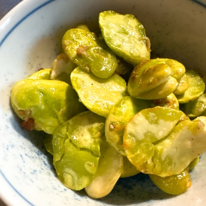 そら豆☆ガーリック炒め