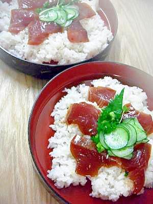 かつおの韓国風～手こねずし