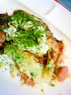 変わり種 ちくわとウインナーが美味のお好み焼き レシピ 作り方 By なおぽん03 楽天レシピ