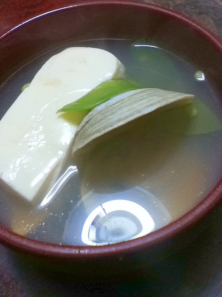 ハマグリと豆腐のお吸い物【ほっこり☆和食】