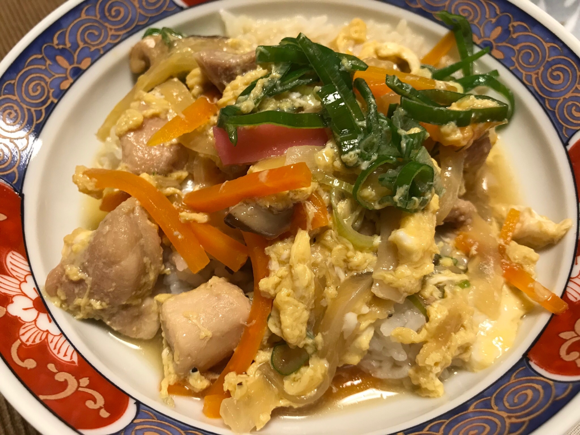 鍋で一気に作る☆具沢山親子丼