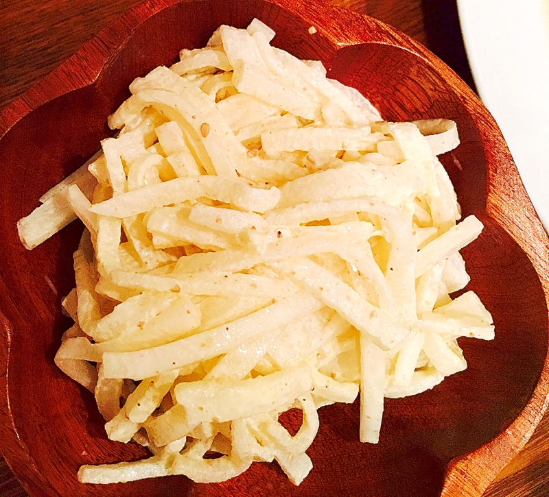 大根の大量消費にも 大根のすりごまマヨサラダ レシピ 作り方 By みゅうしろ 楽天レシピ 大根の大量消費にも 大根のすりごまマヨサラダ レシピ 作り方 By みゅうしろ 楽天レシピ