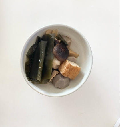 厚揚げといんげんの煮物