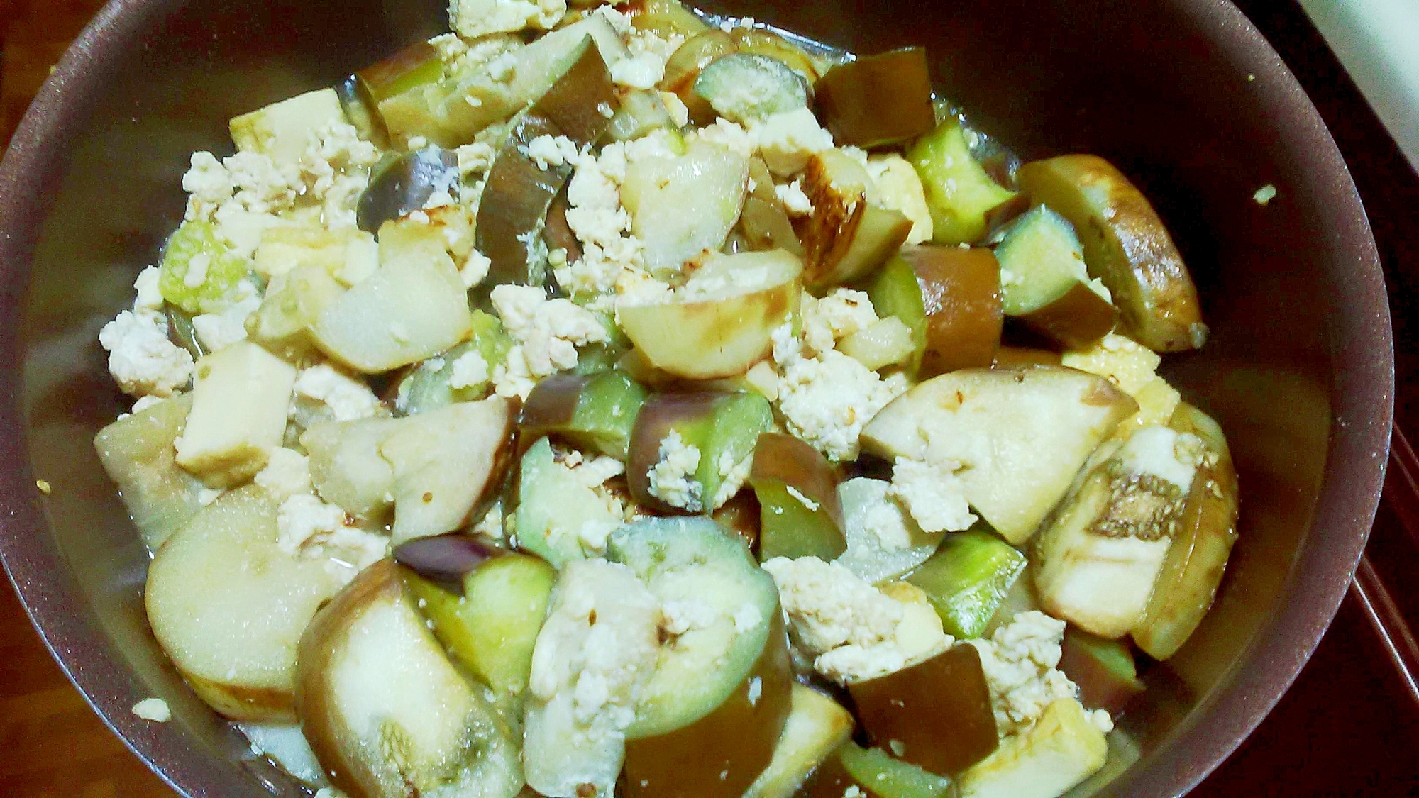 なすと鶏ひき肉の炒め煮