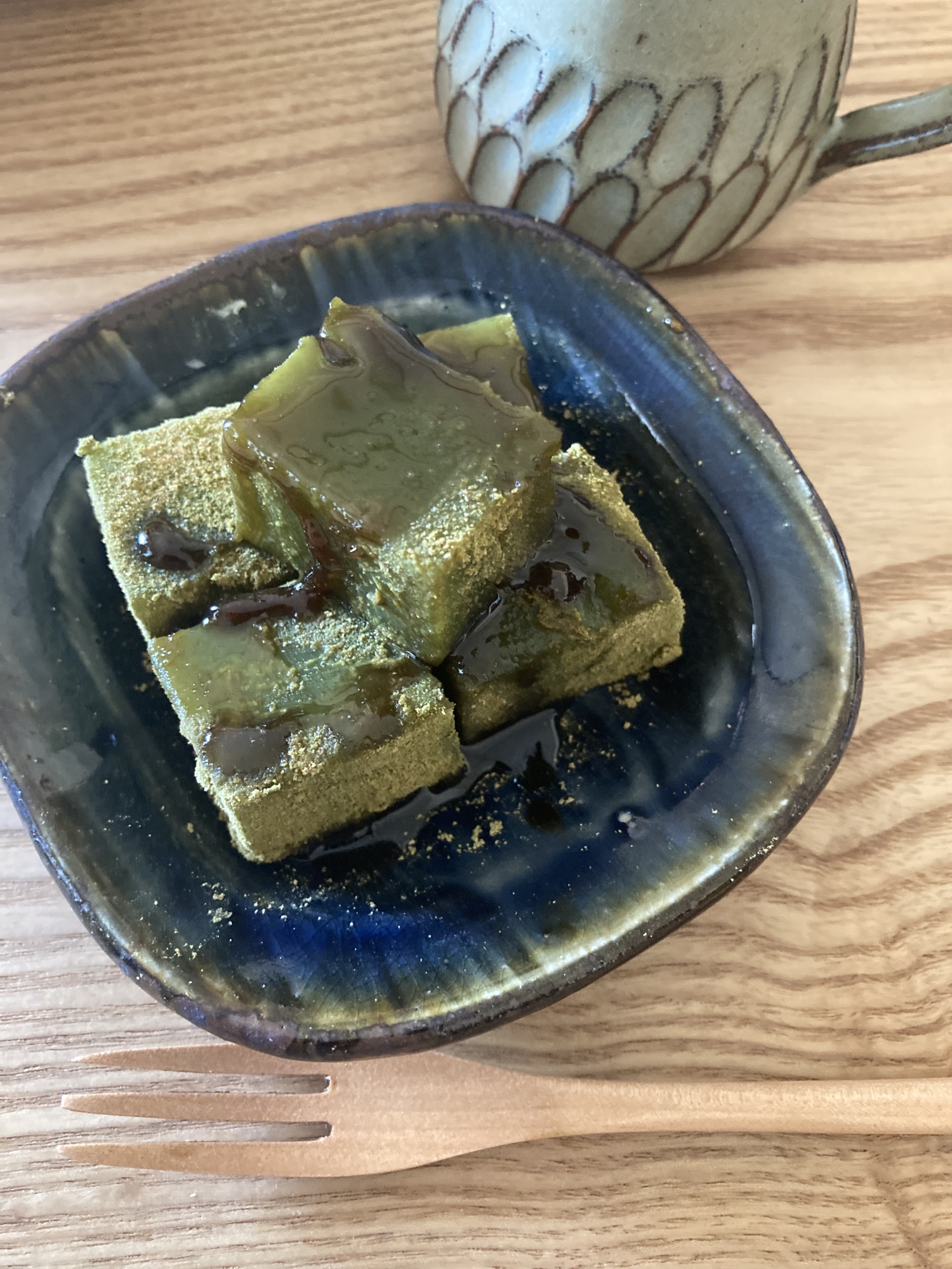 抹茶わらび餅風