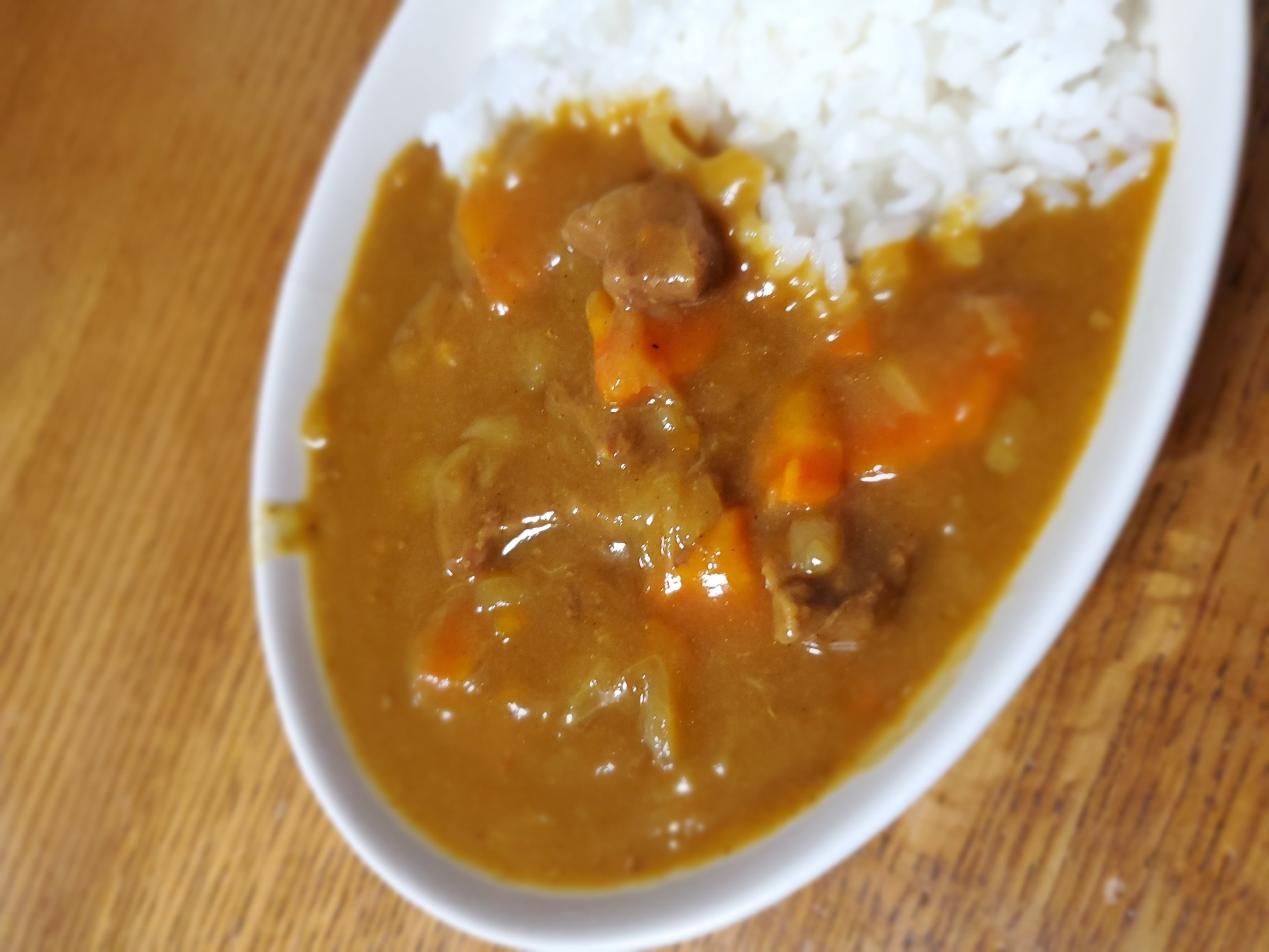 牛肉カレー(ケチャップ)