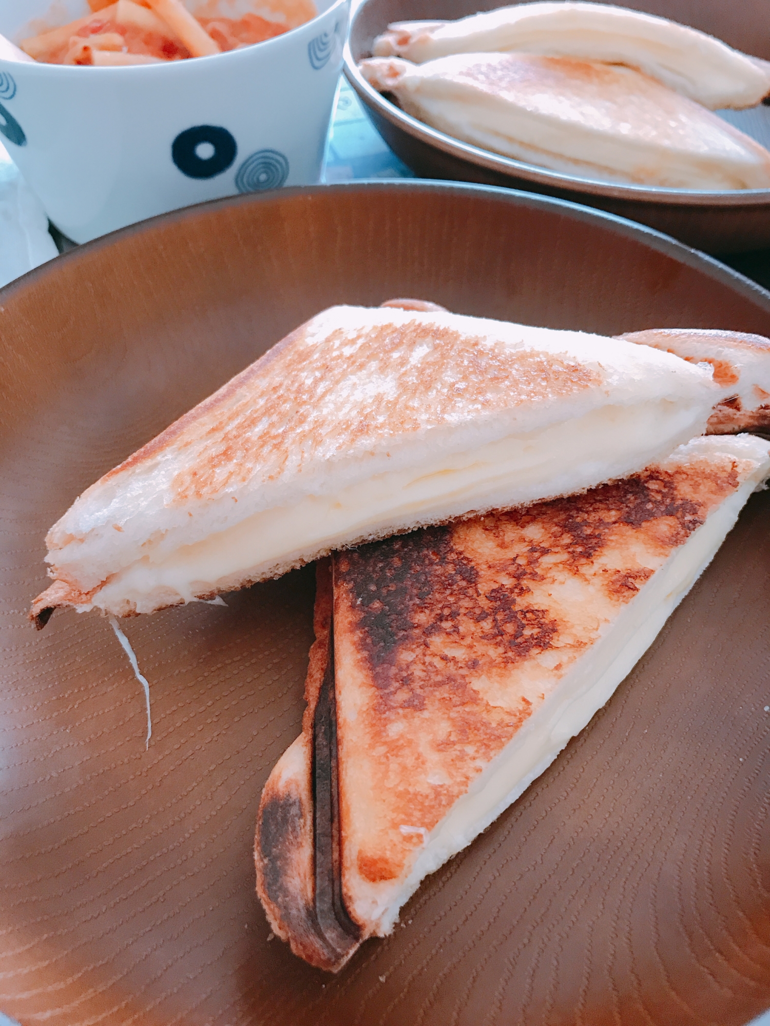 簡単❤食パン❤︎寒い日のグリルチーズ