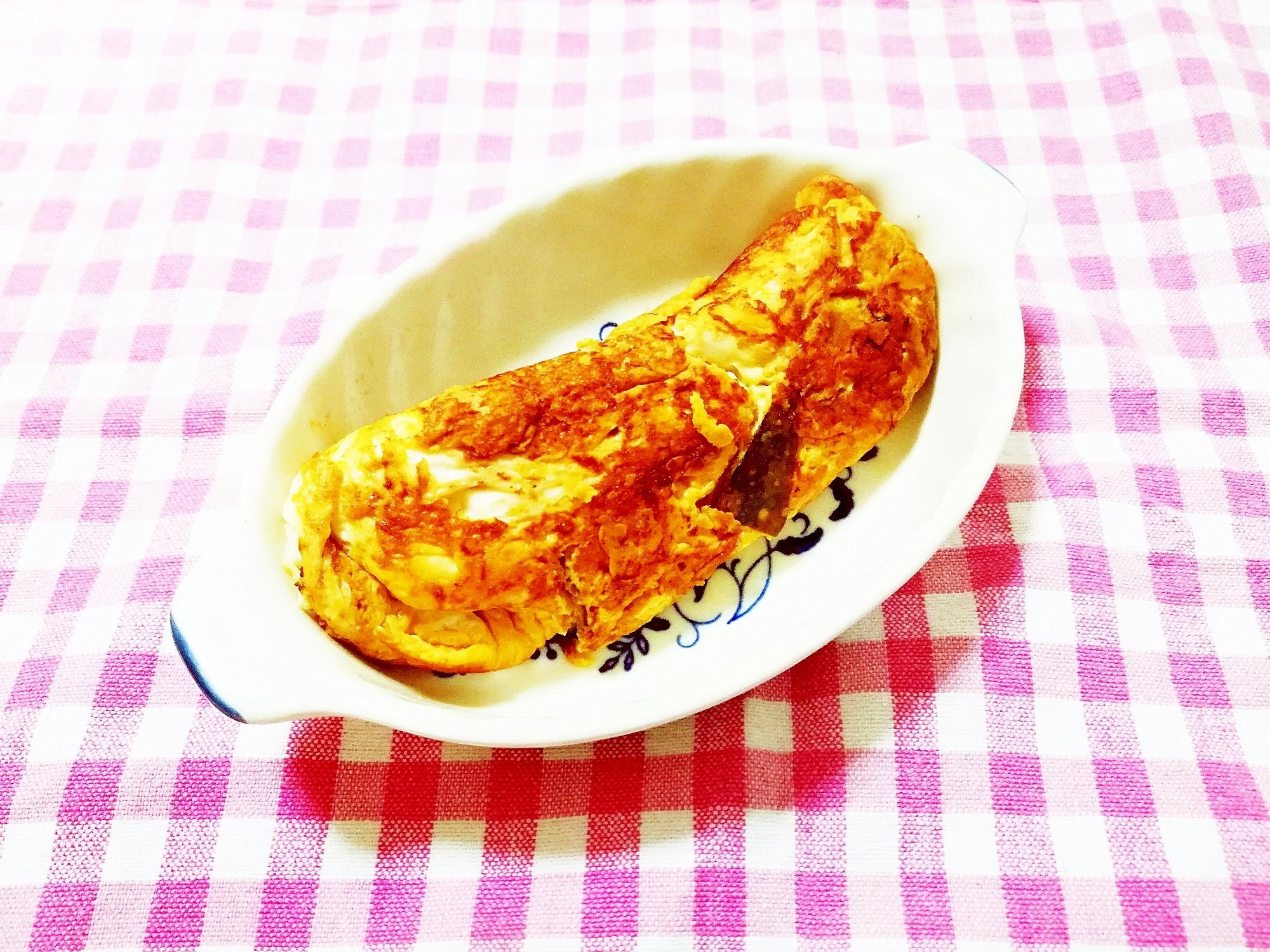 かぼちゃと人参煮物リメイク♪生姜風味の卵焼き