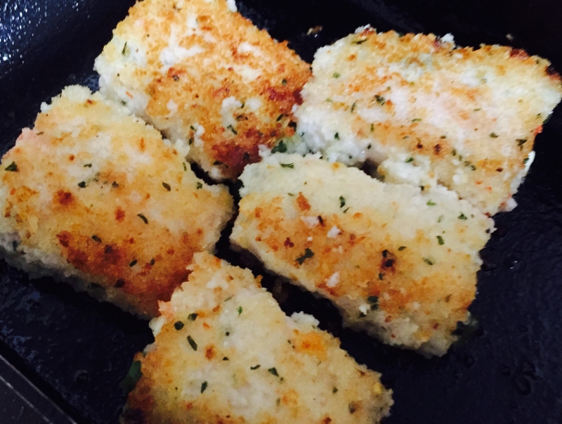 お弁当に！チーズイン鶏ささみのパセリパン粉焼き