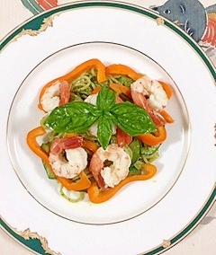 海老とズッキーニ パプリカのパスタ レシピ 作り方 By 2727椿 楽天レシピ