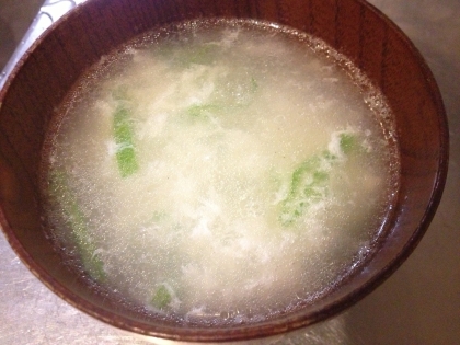 余った卵白で、ふわふわ中華スープ