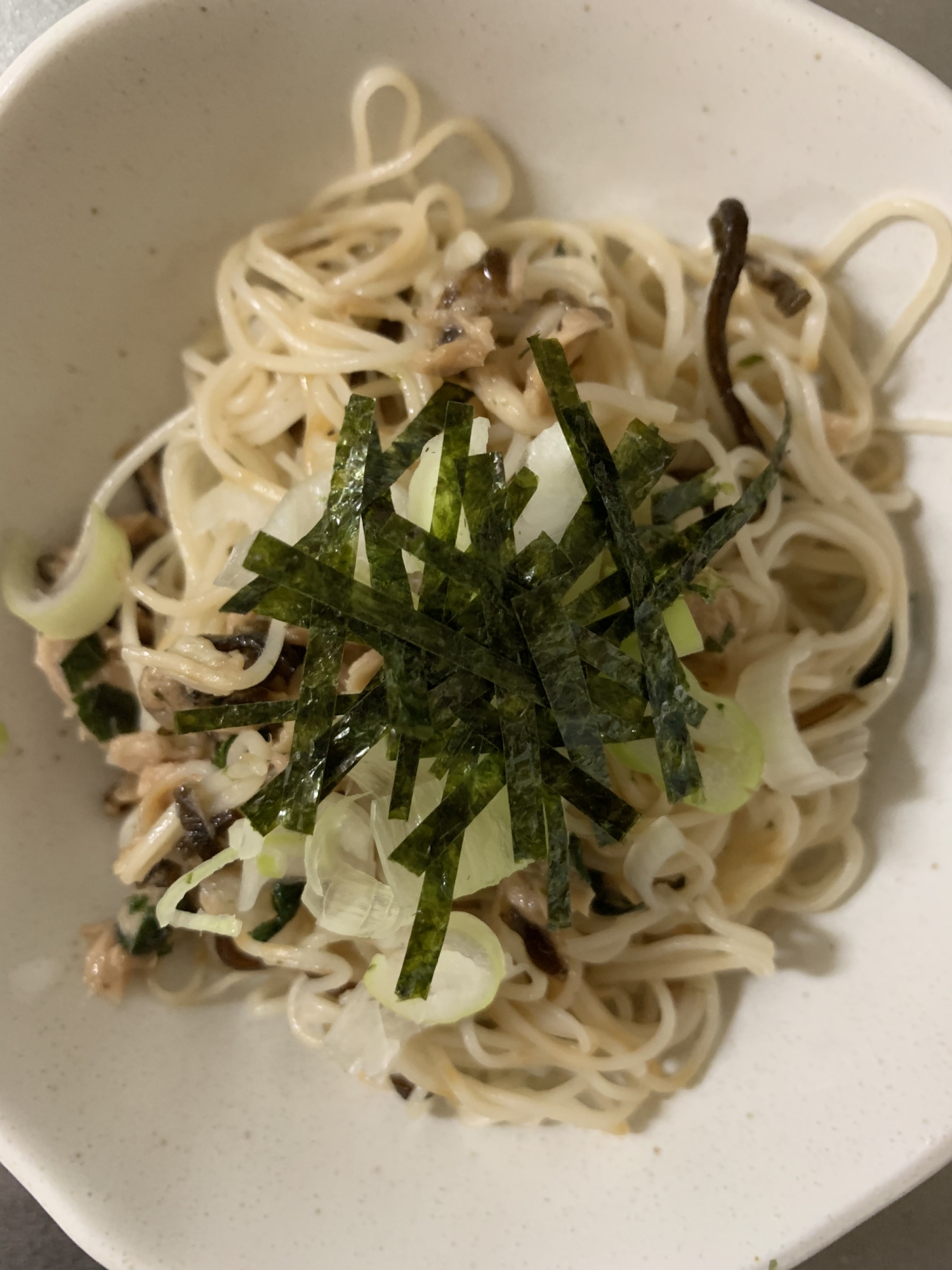 塩昆布を使った和風まぜそうめん