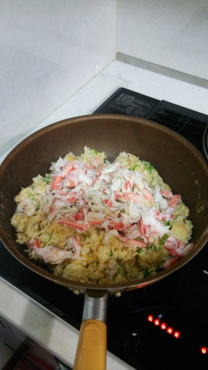 冷ご飯で☆蟹チャーハン☆