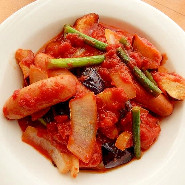 カットトマトで６分！？やや中華風❤ラタトゥイユ♪