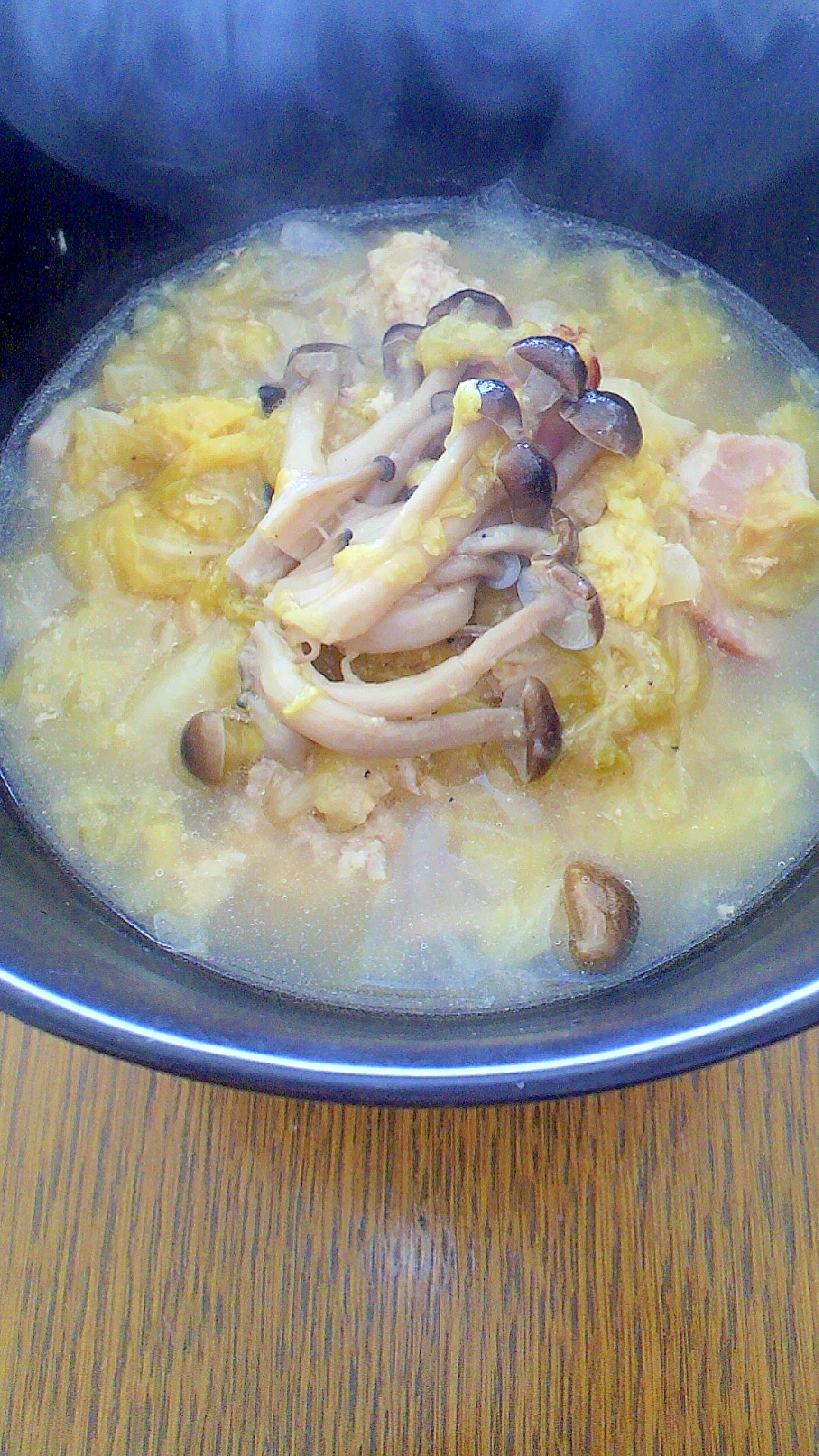 圧力鍋で!キャベツのかさね煮 豆腐入り