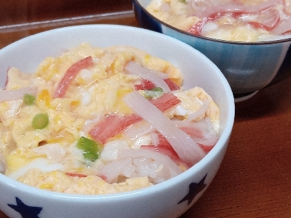 カニカマで簡単！かに玉あんかけごはん