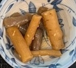 こんにゃくごぼうの炒め物