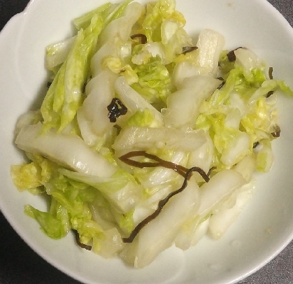 白菜と塩昆布の浅漬け