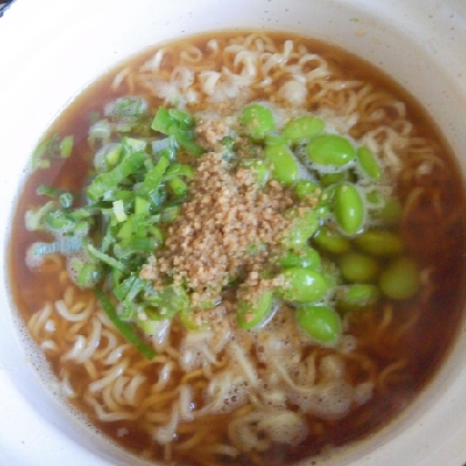 緑♪枝豆とネギのラーメン