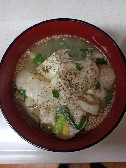 痩せる!ヘルシー鶏むねごま油鍋☆