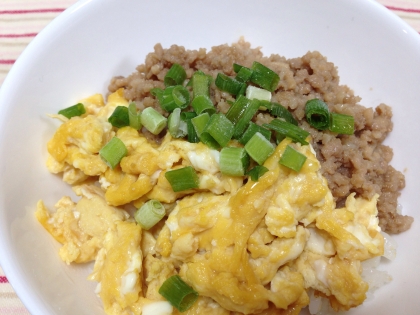 簡単ごはん★三色そぼろ丼