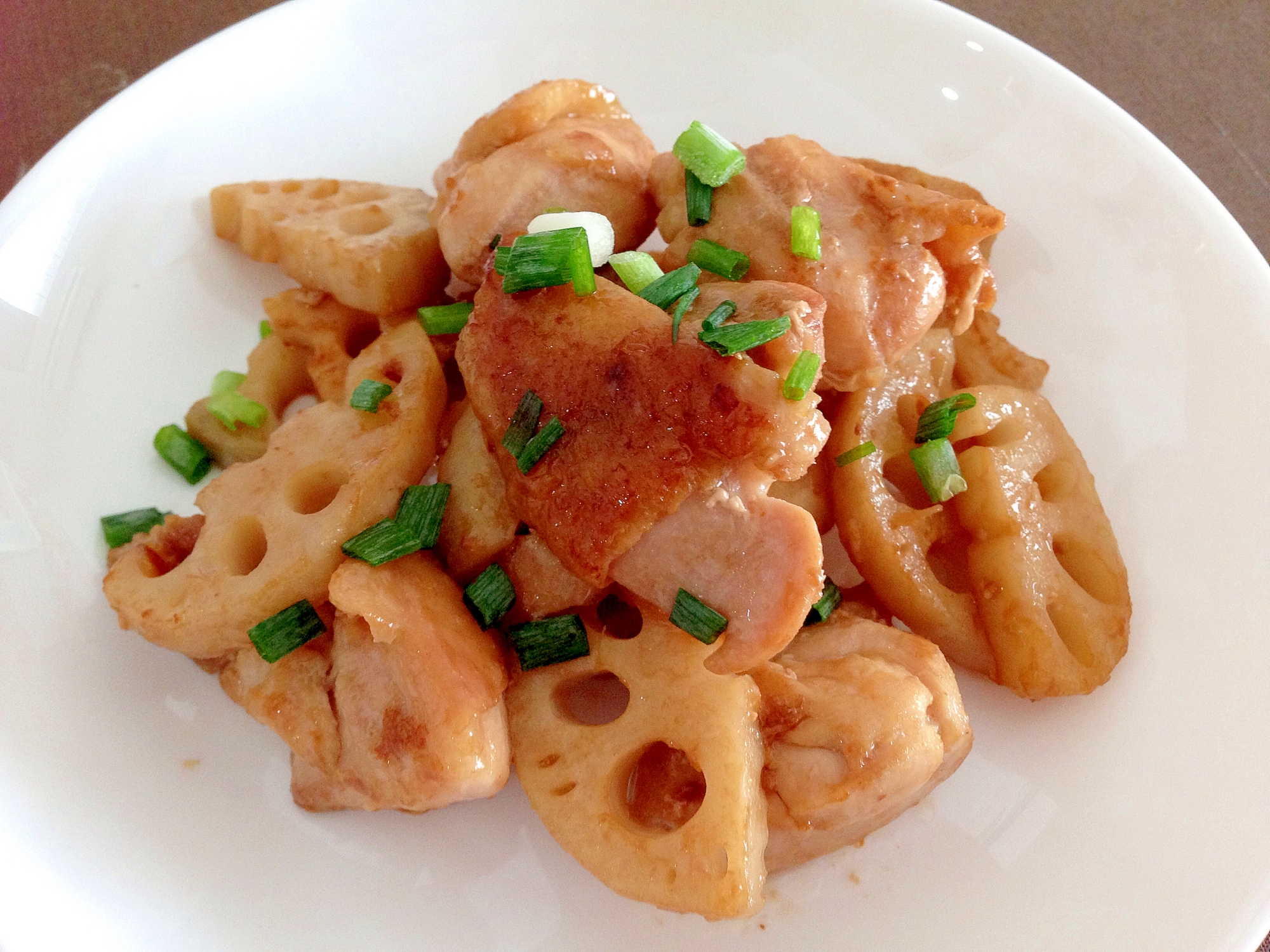 オイスターしょうゆで☆鶏肉とレンコンの中華炒め