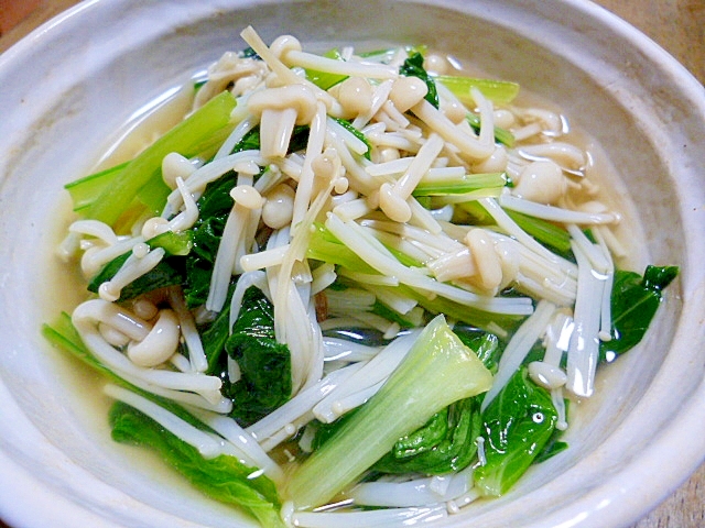 簡単 小松菜とえのきのおひたし レシピ 作り方 By ru 楽天レシピ