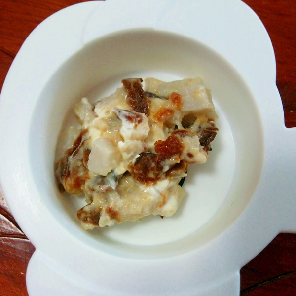 離乳食 後期 プルーンと里芋のクリームチーズ和え レシピ 作り方 By あいぼそ 楽天レシピ 離乳食 後期 プルーンと里芋のクリームチーズ和え レシピ 作り方 By あいぼそ 楽天レシピ