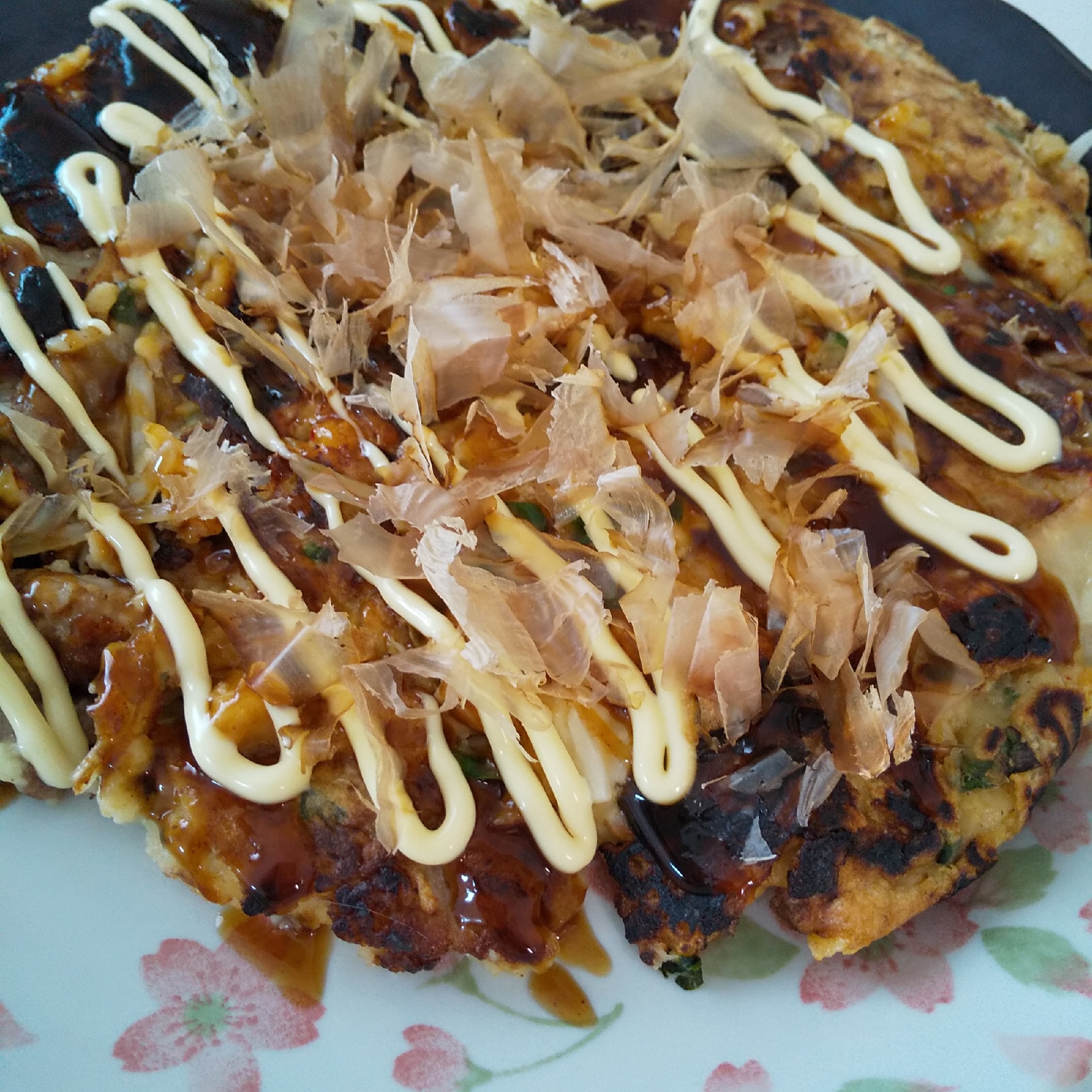 たこ焼き粉で お好み焼き風 レシピ 作り方 By 食いしん坊くまちゃん 楽天レシピ