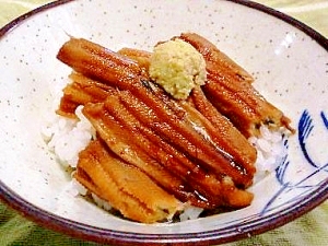 ワサビでさっぱり穴子丼