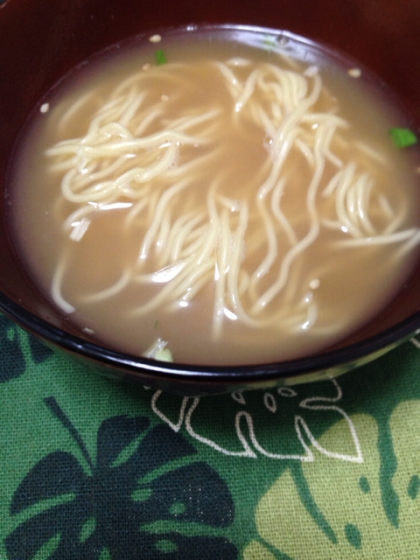 おろしニンニクで、旦那さんが大喜びでした(*^^*)
市販のラーメンが、ググッとアップしました！！