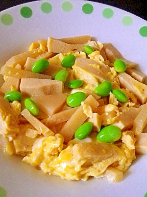 筍と高野豆腐の卵とじ