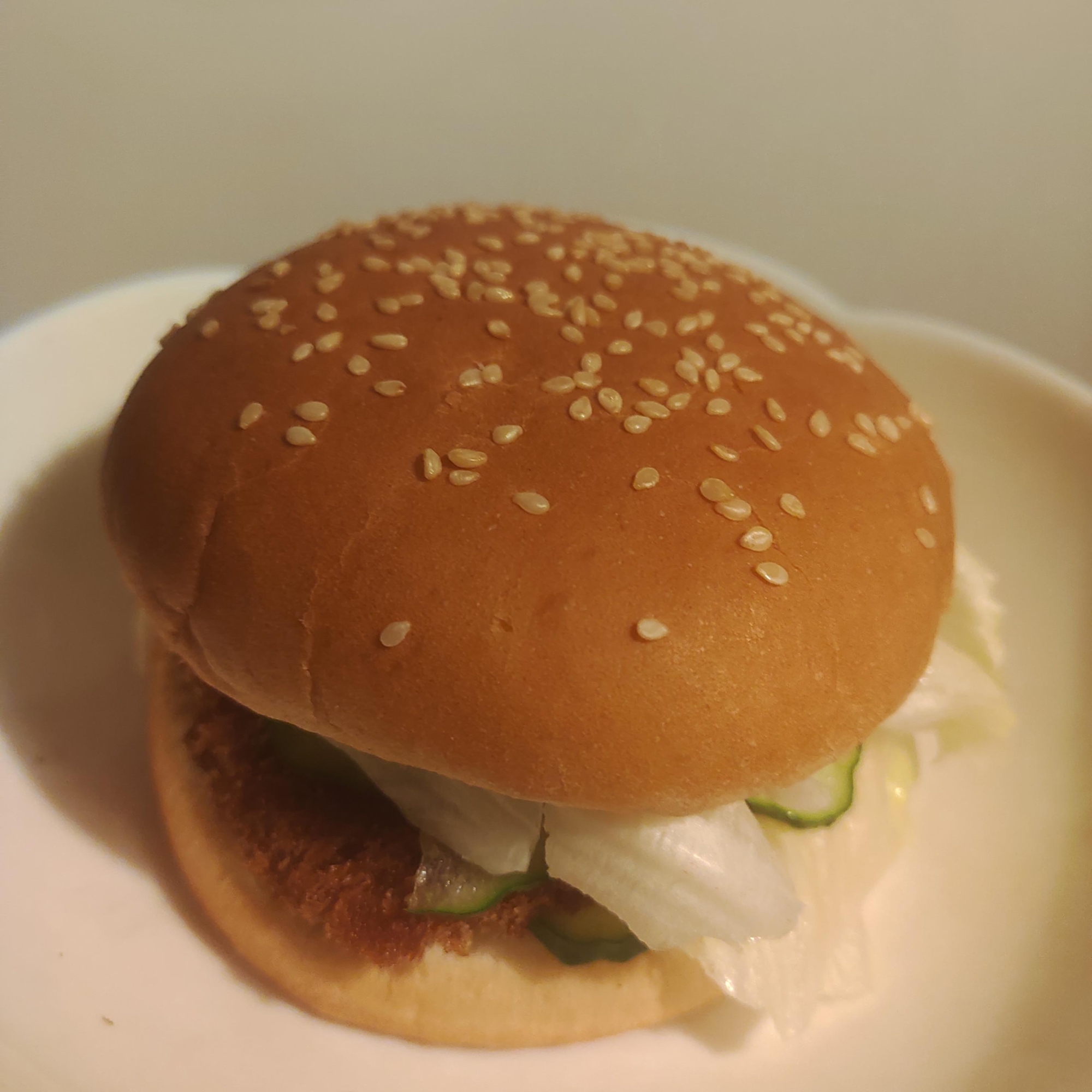 きゅうり、レタスメンチバーガー