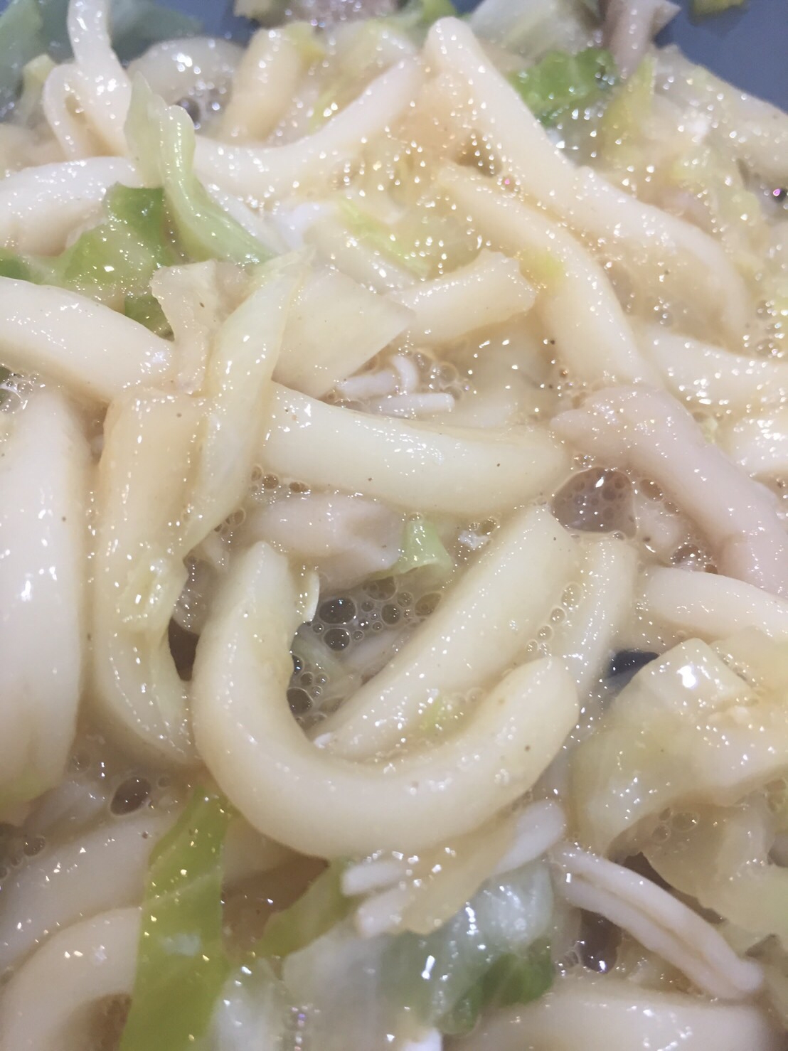 レンジで煮込みうどん