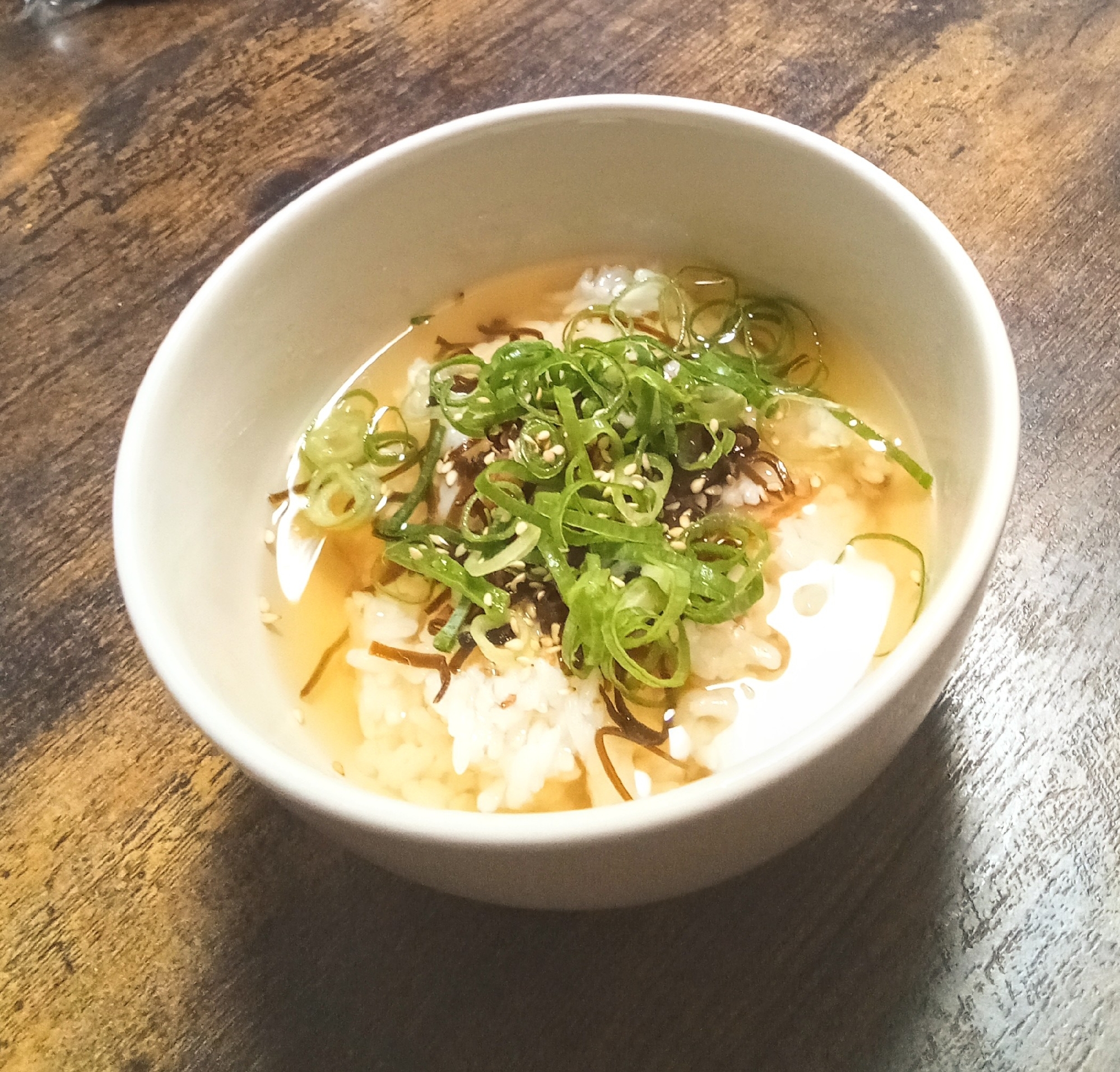 塩昆布茶漬け