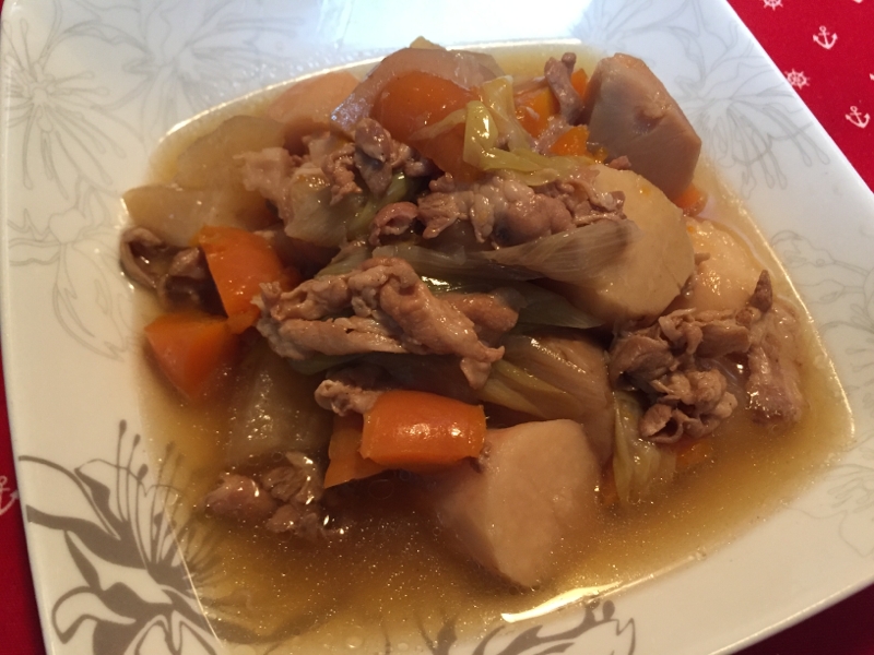 味染みホクホク！里芋と豚肉の簡単煮物