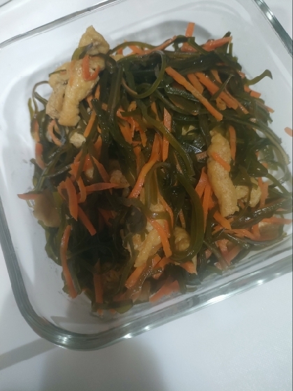 切り昆布の炒め物