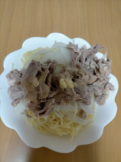 玉葱と豚しゃぶの冷やし中華