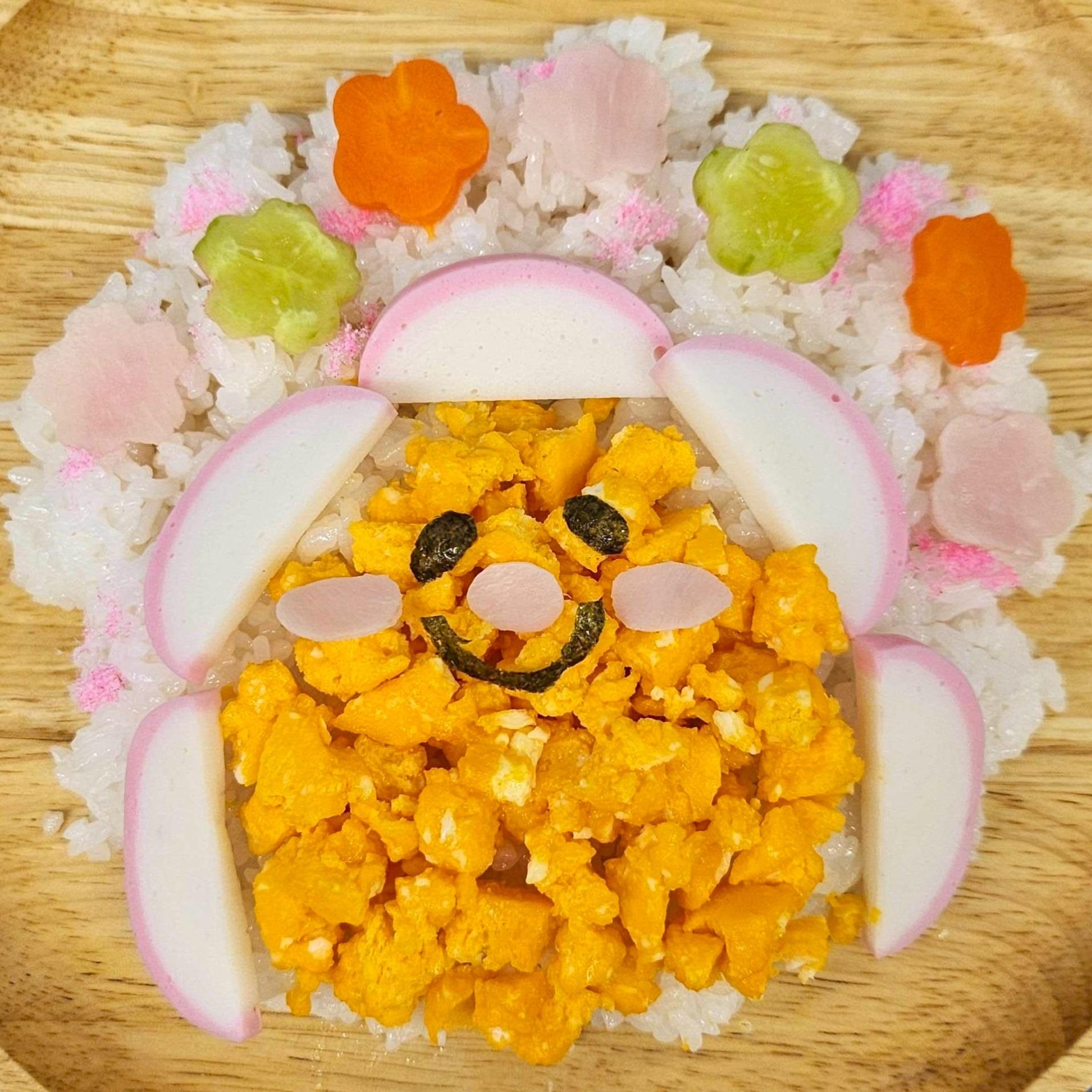 お花が咲いたよ✿サンサンちらし寿司